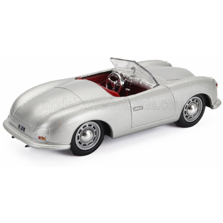 EDICOLA PORSCHE 356 ROADSTER SPIDER 1948 - SILVER 1/43
