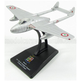 EDICOLA MACCHI DH100 DE HAVILLAND CACCIABOMBARDIERE VAMPIRE 6th STORMO 6th GRUPPO MILITARY AIRPLANE 1946 9cm X 11.5cm - SILVER