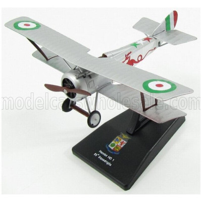 EDICOLA HANRIOT HD1 CACCIA 85th SQUADRIGLIA MILITARY AIRPLANE 1916 8cm X 12cm - SILVER 1/72