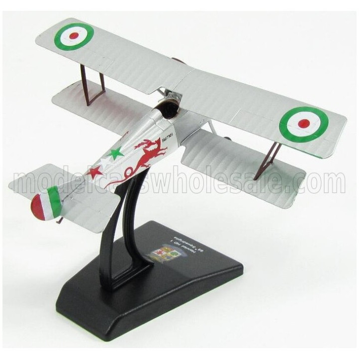 EDICOLA HANRIOT HD1 CACCIA 85th SQUADRIGLIA MILITARY AIRPLANE 1916 8cm X 12cm - SILVER 1/72