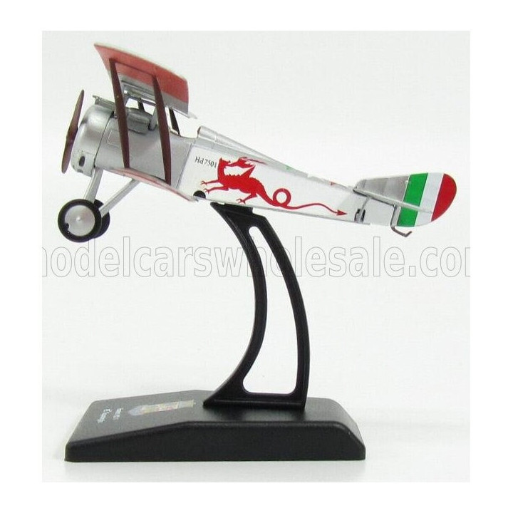 EDICOLA HANRIOT HD1 CACCIA 85th SQUADRIGLIA MILITARY AIRPLANE 1916 8cm X 12cm - SILVER 1/72