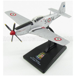EDICOLA NORTH AMERICAN F51K CACCIA MUSTANG 155th GRUPPO 51th STORMO MILITARY AIRPLANE 1940 9.5cm X 11cm - SILVER 1/100