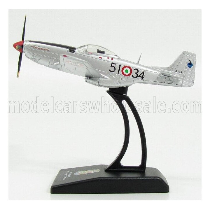 EDICOLA NORTH AMERICAN F51K CACCIA MUSTANG 155th GRUPPO 51th STORMO MILITARY AIRPLANE 1940 9.5cm X 11cm - SILVER 1/100
