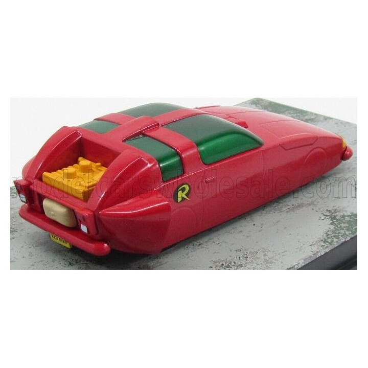 EDICOLA BATMAN BATMOBILE - ROBIN CAR VEHICLE - RED GREEN 1/43