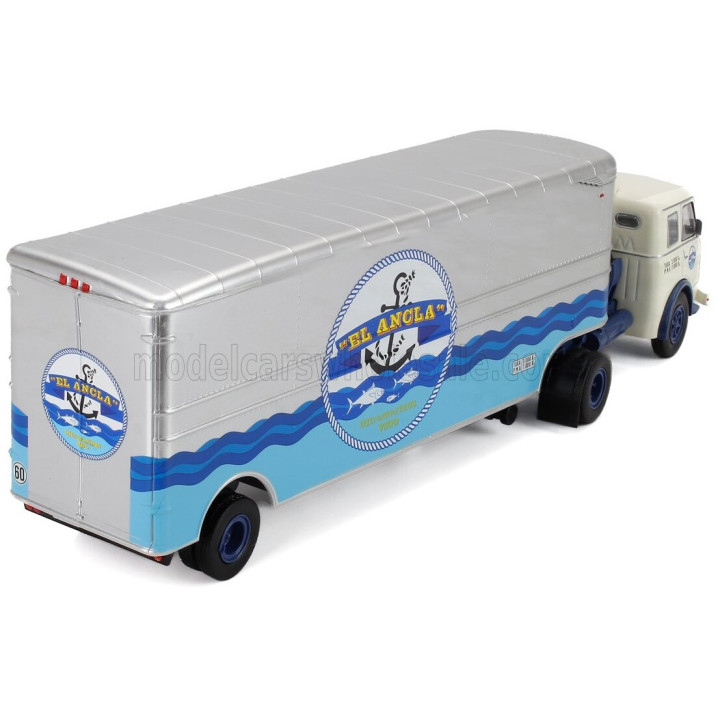 EDICOLA PEGASO DIESEL II MOFLETES TRUCK EL ANCLA 1949 - CREAM SILVER 1/43