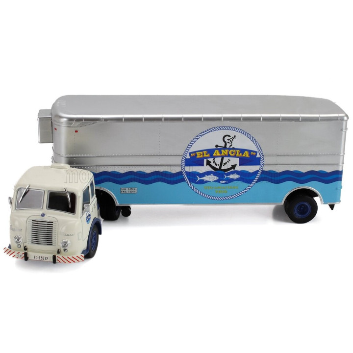 EDICOLA PEGASO DIESEL II MOFLETES TRUCK EL ANCLA 1949 - CREAM SILVER 1/43