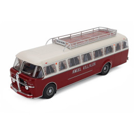 EDICOLA PEGASO Z-404 AUTOBUS MACEDA-ORENSE ANGEL VILLALON 2-ASSI 1957 - RED CREAM 1/43