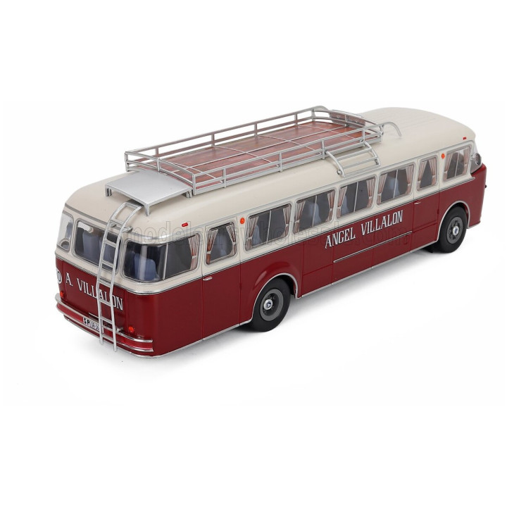 EDICOLA PEGASO Z-404 AUTOBUS MACEDA-ORENSE ANGEL VILLALON 2-ASSI 1957 - RED CREAM 1/43