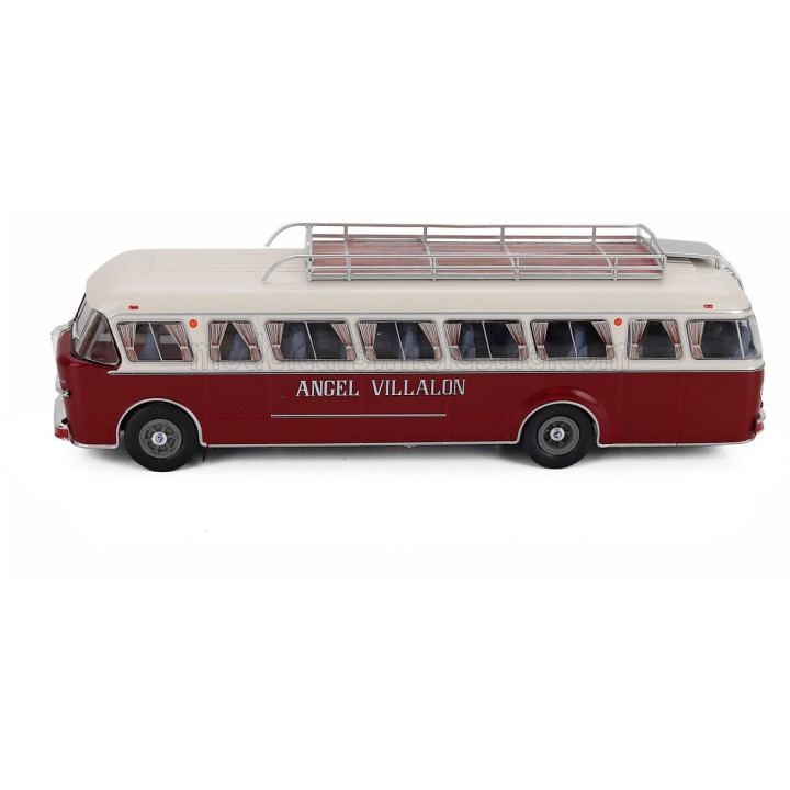 EDICOLA PEGASO Z-404 AUTOBUS MACEDA-ORENSE ANGEL VILLALON 2-ASSI 1957 - RED CREAM 1/43