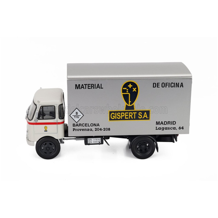 EDICOLA SAVA S-551 TRUCK GISPERT S.A. 2-ASSI 1968 - WHITE SILVER 1/43