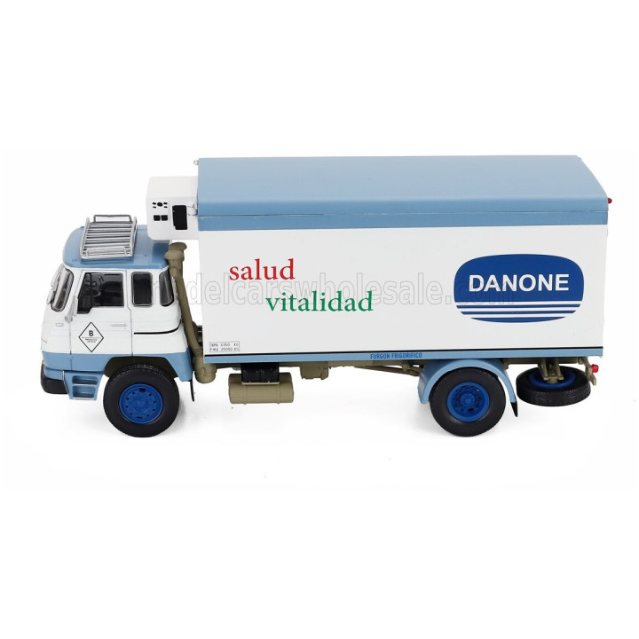 EDICOLA BARREIROS 42/20 TRUCK FRIGO DANONE 2-ASSI 1971 - WHITE BLUE 1/43