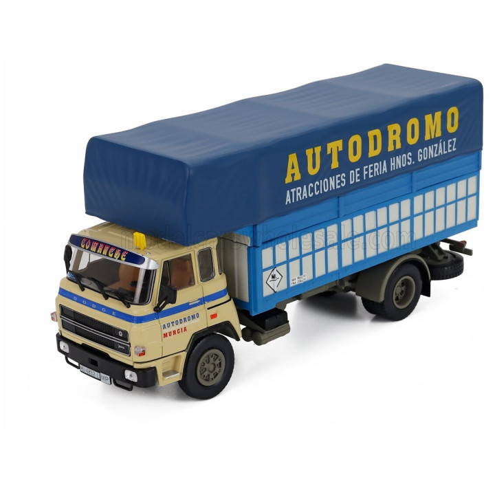 EDICOLA DODGE 42/16 TRUCK AUTODROMO ATRACCIONES DE FERIA HNOS GONZALEZ 2-ASSI 1980 - BLUE CREAM 1/43