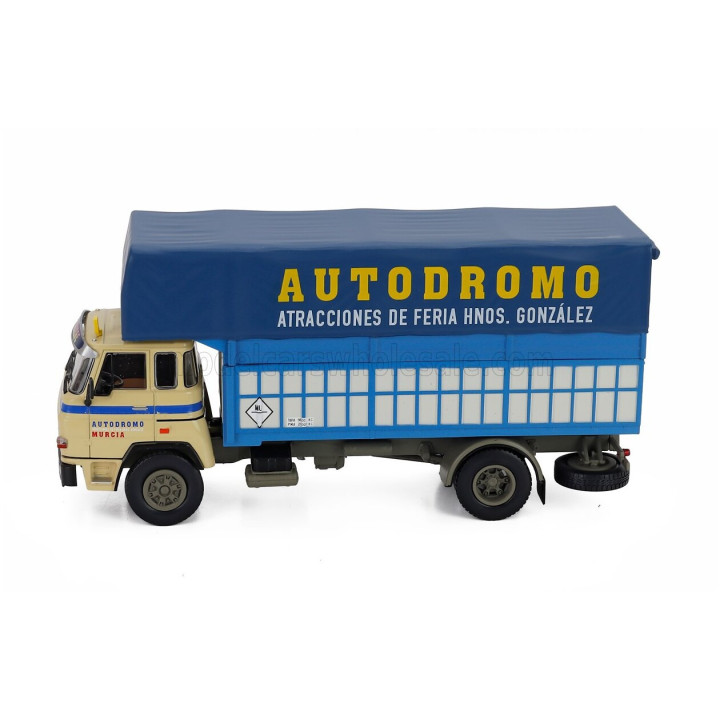 EDICOLA DODGE 42/16 TRUCK AUTODROMO ATRACCIONES DE FERIA HNOS GONZALEZ 2-ASSI 1980 - BLUE CREAM 1/43