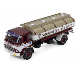 EDICOLA BARREIROS SUPER AZOR TANKER TRUCK GRAN RUTA TRANSPORTES ROMERO 2-ASSI 1967 - RED WHITE GOLD 1/43