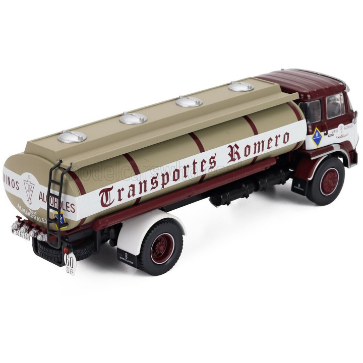 EDICOLA BARREIROS SUPER AZOR TANKER TRUCK GRAN RUTA TRANSPORTES ROMERO 2-ASSI 1967 - RED WHITE GOLD 1/43