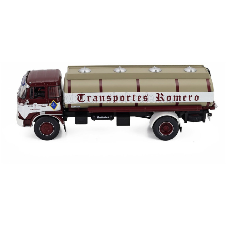 EDICOLA BARREIROS SUPER AZOR TANKER TRUCK GRAN RUTA TRANSPORTES ROMERO 2-ASSI 1967 - RED WHITE GOLD 1/43