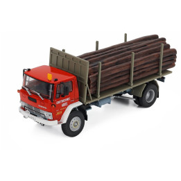 EDICOLA EBRO P-137 TRUCK ABOS CONSTRUCCIONES ABOS 2-ASSI 1973 - RED WOOD 1/43