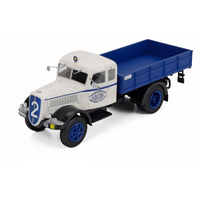 EDICOLA FIAT 634 N2 TRUCK TRANSPORTES A. ALFONSO 2-ASSI 1940 - WHITE BLUE 1/43