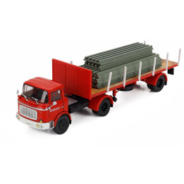 EDICOLA BARREIROS CONDOR TRUCK 3-ASSI 1961 - RED GREY 1/43