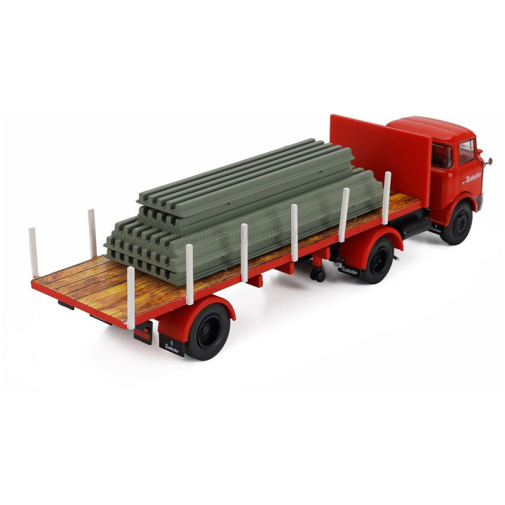 EDICOLA BARREIROS CONDOR TRUCK 3-ASSI 1961 - RED GREY 1/43