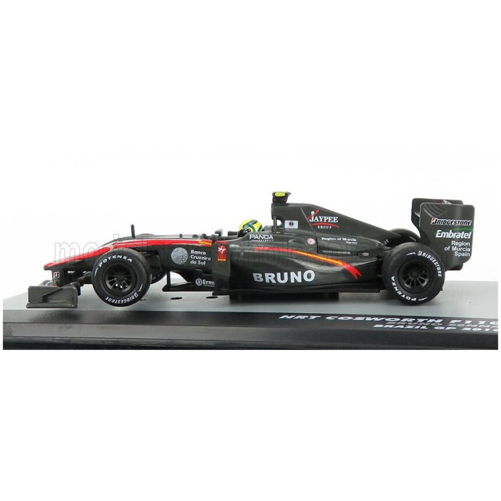 EDICOLA HRT F1 F110 COSWORTH N 21 BRAZILIAN GP 2010 BRUNO SENNA - GREY MET RED 1/43