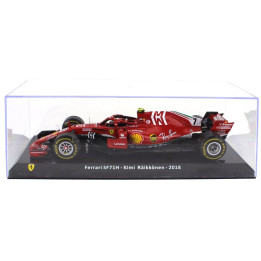 EDICOLA FERRARI F1 SF71H N 7 SEASON 2018 KIMI RAIKKONEN - CON VETRINA - WITH SHOWCASE - RED 1/24