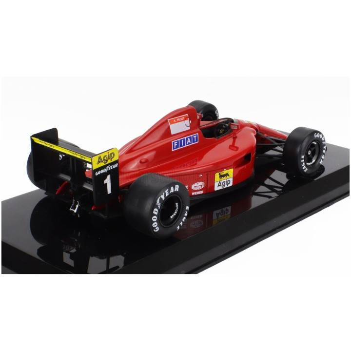 EDICOLA FERRARI F1 F1-90 N 1 SEASON 1990 ALAIN PROST - CON VETRINA - WITH SHOWCASE - RED BLACK 1/24