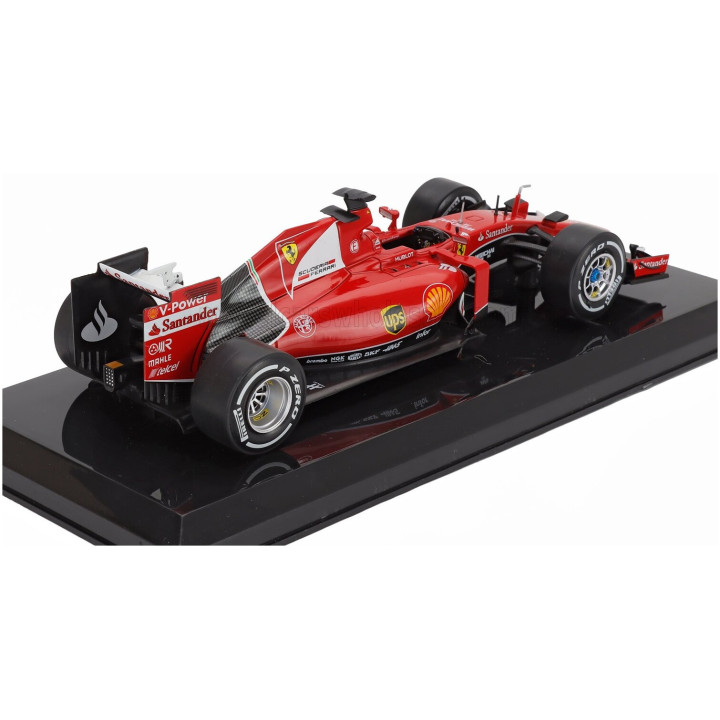 EDICOLA FERRARI F1 SF15-T N 5 SEASON 2015 SEBASTIAN VETTEL - CON VETRINA - WITH SHOWCASE - RED 1/24