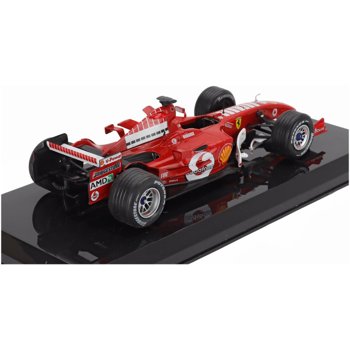 EDICOLA FERRARI F1 F2005 N 2 SEASON 2005 RUBENS BARRICHELLO - CON VETRINA - WITH SHOWCASE - RED 1/24
