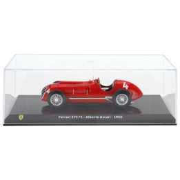 EDICOLA FERRARI F1 275 N 4 SEASON 1950 ALBERTO ASCARI - CON VETRINA - WITH SHOWCASE - RED 1/24