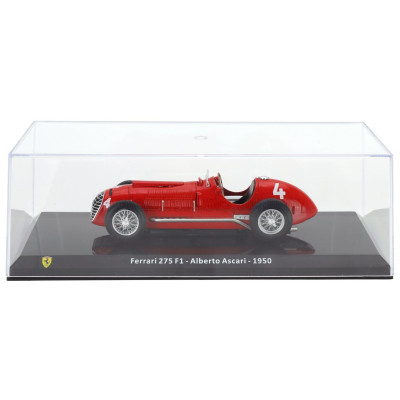 EDICOLA FERRARI F1 275 N 4 SEASON 1950 ALBERTO ASCARI - CON VETRINA - WITH SHOWCASE - RED 1/24