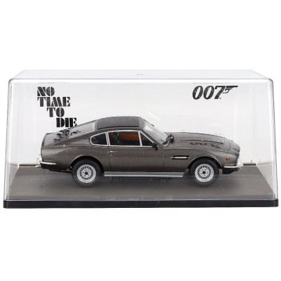 EDICOLA ASTON MARTIN V8 VANTAGE VOLANTE 1977 - 007 JAMES BOND - NO TIME TO DIE - NON E' TEMPO PER MORIRE - CON VETRINA - WITH