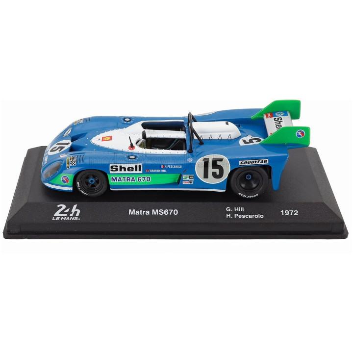EDICOLA MATRA SIMCA MS670 3.0L V12 TEAM EQUIPE MATRA-SIMCA SHELL N 15 WINNER 24h LE MANS 1972 - HENRI PESCAROLO - GRAHAM HILL