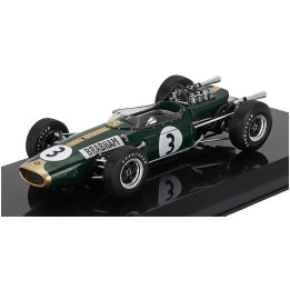 EDICOLA BRABHAM F1 BT19 N 3 WORLD CHAMPION SEASON 1966 JACK BRABHAM - GREEN GOLD 1/24