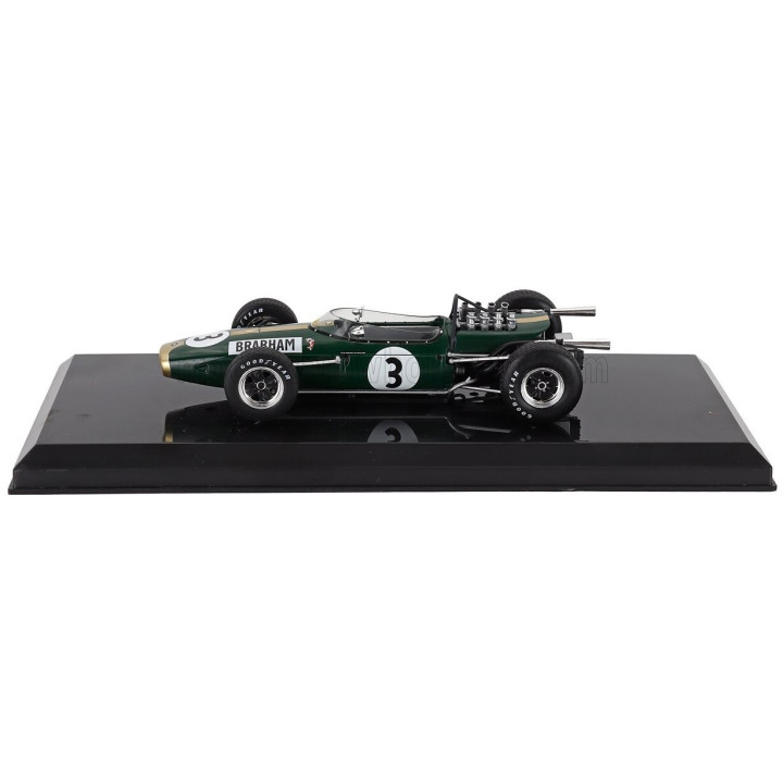 EDICOLA BRABHAM F1 BT19 N 3 WORLD CHAMPION SEASON 1966 JACK BRABHAM - GREEN GOLD 1/24