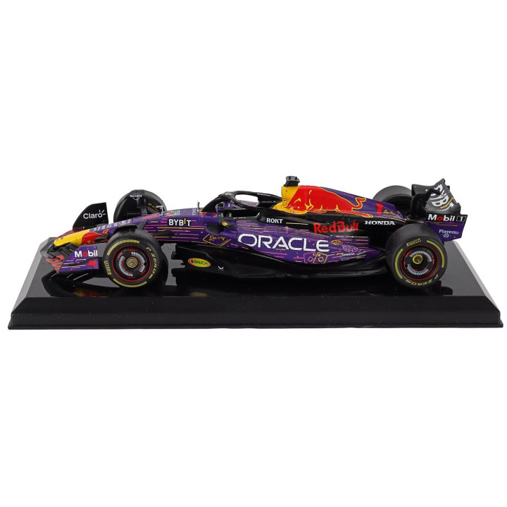 EDICOLA RED BULL F1 RB19 TEAM ORACLE RED BULL RACING N 1 WORLD CHAMPION WINNER LAS VEGAS USA GP 2023 MAX VERSTAPPEN - PURPLE