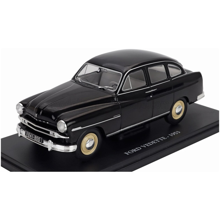 EDICOLA FORD ENGLAND VEDETTE 1953 - CON VETRINA - WITH SHOWCASE - BLACK 1/24
