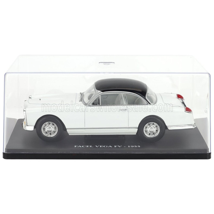 EDICOLA FACEL VEGA FV 1955 - CON VETRINA - WITH SHOWCASE - WHITE BLACK 1/24