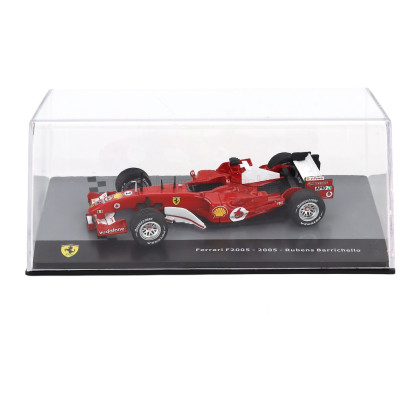 EDICOLA FERRARI F1 F2005 N 2 SEASON 2005 RUBENS BARRICHELLO - CON VETRINA - WITH SHOWCASE - RED 1/43