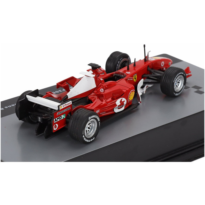 EDICOLA FERRARI F1 F2005 N 2 SEASON 2005 RUBENS BARRICHELLO - CON VETRINA - WITH SHOWCASE - RED 1/43