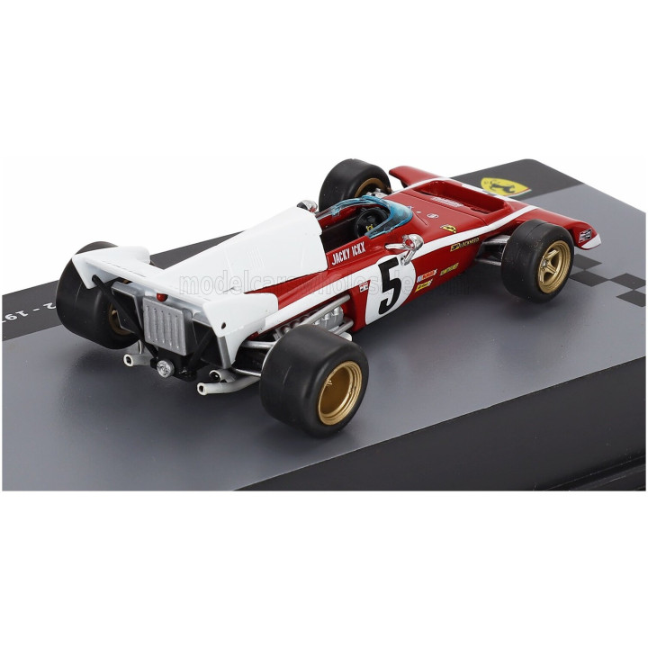 EDICOLA FERRARI F1 312B2 N 5 SEASON 1972 JACKY ICKX - CON VETRINA - WITH SHOWCASE - RED WHITE 1/43