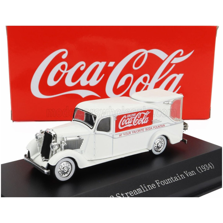 EDICOLA DODGE KH-32 STREAMLINE VAN FOUNTAIN COCA-COLA 1934 - WHITE 1/72