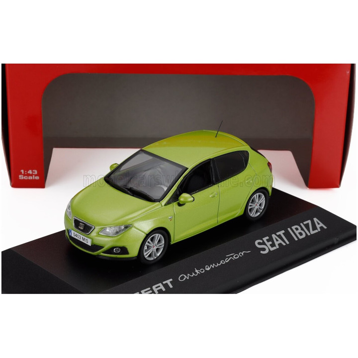 EDICOLA SEAT NEW IBIZA 5-DOOR 2008 - AMARILLA GREEN MET 1/43