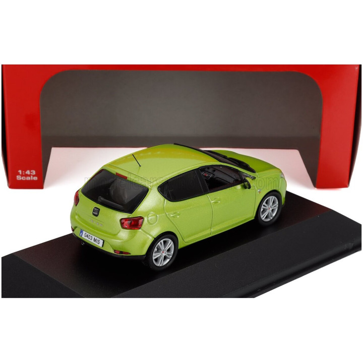 EDICOLA SEAT NEW IBIZA 5-DOOR 2008 - AMARILLA GREEN MET 1/43