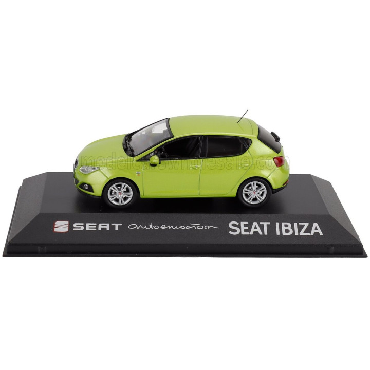 EDICOLA SEAT NEW IBIZA 5-DOOR 2008 - AMARILLA GREEN MET 1/43