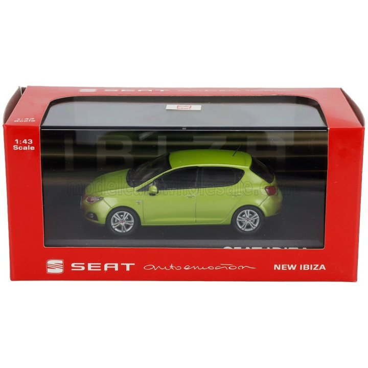EDICOLA SEAT NEW IBIZA 5-DOOR 2008 - AMARILLA GREEN MET 1/43