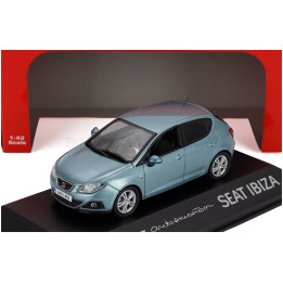 EDICOLA SEAT NEW IBIZA 5-DOOR 2008 - LIGHT BLUE MET 1/43