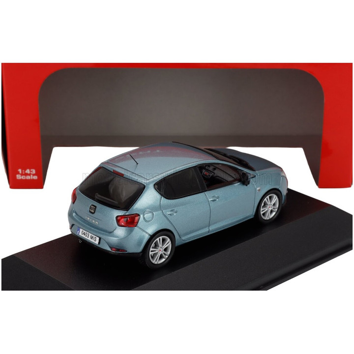 EDICOLA SEAT NEW IBIZA 5-DOOR 2008 - LIGHT BLUE MET 1/43