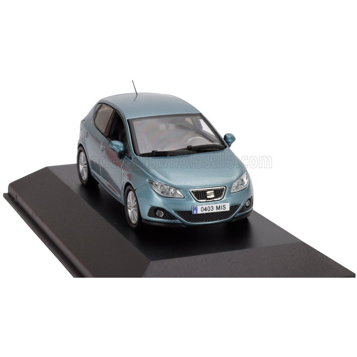 EDICOLA SEAT NEW IBIZA 5-DOOR 2008 - LIGHT BLUE MET 1/43