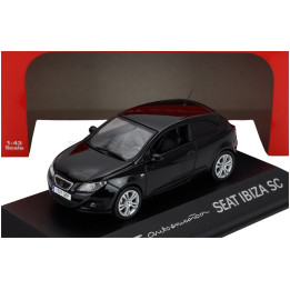 EDICOLA SEAT NEW IBIZA SPORT COUPE 3-DOOR 2009 - BLACK MET 1/43